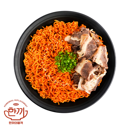 우삼겹불닭비빔면